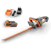 FUXTEC Heckenschere 20V inkl. Akku FX-E1HS20 Elektrischer Heckentrimmer mit Li-Ionen Batterie und Ladegerät Schnittlänge 52 cm