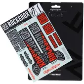 RockShox Gabel Kit Autocollant Kit Troy Lee Designs 35mm Argt/Orange