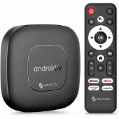 Siltcon Android TV Box 4K & 8K HDR – 16GB, Dualband-WLAN, Bluetooth – Schwarz