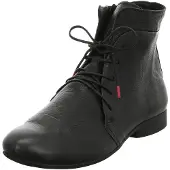 Think! Damen Guad chromfrei gegerbte Leder gefütterte Stiefelette, 0000 SCHWARZ,