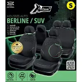 Xlc Autositzbezüge – XLCOVER – SUV/Limousine – Teilbar – Vordersitz-/Rückenlehnenbezüge, Kopfstützenbezüge und Rücksitzbankbezüge