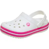 Crocs Uni Kinder Crocband Clog T Clog, White/Pink Crush, 20/21 EU