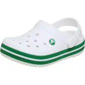 Crocs Uni Kinder Crocband Clog K Clog, White/Green Ivy, 28/29 EU