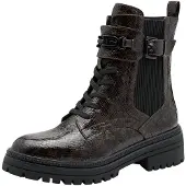Marco Tozzi by Guido Maria Kretschmer Damen Stiefeletten zum Schnüren mit Schnal