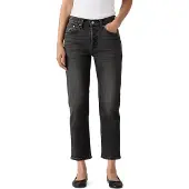 Levi's Damen Jeanshose 501 Crop High Rise, Straight Fit, Schwarz (Delivery Dista