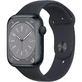 Apple Watch Series 8 45mm WiFi + 4G Mitternacht, Mitternacht-Sportarmband