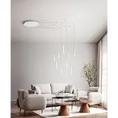 Perenz CONE Pendelleuchter Mattweiß 9x7W 3000K