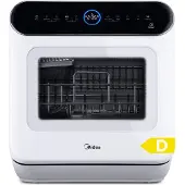 Midea MDWMT0305EW-WE, Arbeitsplatte, Kompakt, Weiß, Berührung, LED, 3 Maßgedecke