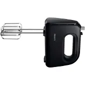 Philips Daily Collection HR3705/10 Mixer aus der Daily-Kollektion, Handmixer, Schwarz, Schlagen, Mixen, Rührer, 1,2 m, Tasten, Schwarz