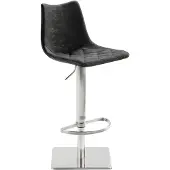 Mayer Barstuhl Sitzmöbel 1275 43 x 50 x 85 cm Edelstahl schwarz