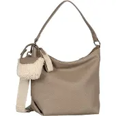 Tom Tailor Hobo "Fania" Damen Schultertasche, mit Fellimitat-Anhänger