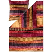 Estella Mako-Satin Bettwäsche Dawn vino 135x200 cm + 80x80 cm