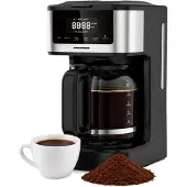 Heinner HCM-DD900BKSS, Filterkaffeemaschine, 1,8 l, Gemahlener Kaffee, 900 W, Schwarz, Edelstahl