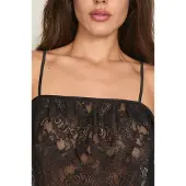 Hunkemoller Cami Short Allover Lace Legacy Schwarz