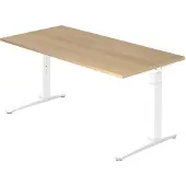 Hjh OFFICE PRO XTRA XB 16 WW - 160 x 80 Eiche höhenverstellbar