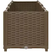 vidaXL Hochbeet 160 x 40 x 38 cm Polypropylen