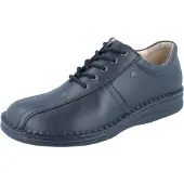 Finn Comfort Dijon Herren Schnürhalbschuhe schwarz Glattleder - Größe: UK 11,5