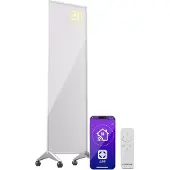 Klarstein Infrarotheizung mit Thermostat, 400W Elektroheizung, Smart Home Infrarotheizung zur Wandmontage, IR mit App-Steuerung & Erkennung Offener Fenster, Effizienter Feuchtraum Heizkörper