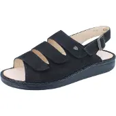 Finn Comfort Sylt Damen Sandale schwarz Nubukleder - Größe: 38