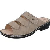 Finn Comfort Kos Damen Pantolette grau Glattleder - Größe: 37