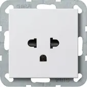 Gira 2840 27, Typ O, Weiß, 250 V, 16 A