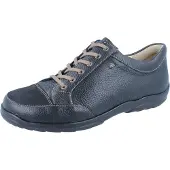 Finn Comfort Alamo Herren Schnürschuhe schwarz Leder - Größe: UK 8,5