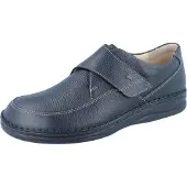 Finn Comfort Braga Herren Kletthalbschuhe schwarz Glattleder - Größe: UK 8,5