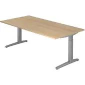 Hjh OFFICE PRO XTRA XB 2E SS - 200 x 100 Eiche höhenverstellbar