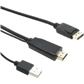 Microconnect HDMI-DP-CON1 Videokabel-Adapter 1 m HDMI Typ A (Standard) DisplayPort Schwarz