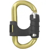 Austrialpin Ovalock Snapgate Karabiner für Sicherungsgerät gelb
