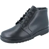 Ganter Eric H Herren Schnürstiefelette schwarz Glattleder Lammfell - Größe: UK 10