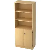 Hjh OFFICE PRO SIGNA K 6770 SG - Ahorn 5 OH mit Knauf (abschließbar) Schrank