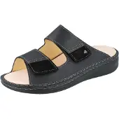 Finn Comfort Mellow Psara Herren Pantolette schwarz Leder - Größe: 41