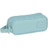 Safta Basic Double Federmäppchen Blau Mann Blau One Size