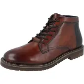 Bugatti Herren Stiefelette Warmfutter braun Glattleder - Größe: 43