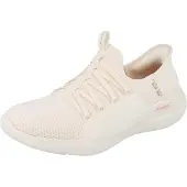 SKECHERS Relaxed Fit Sport Slip-ins Damen Schlupfneaker weiß beige Textil vegan - Größe: 40