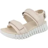 Ecco Gruuv Sol Lea Damen Sandale rose beige Glattleder - Größe: 39
