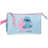 Joumma Bags Hearts Stitch Disney Dreifach-federmäppchen