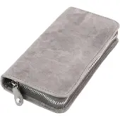 Alassio 2639 Leder Stifteetui für 3 Stifte, Etui 17,5 x 8 x 2,5 cm, Grau