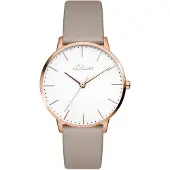 s.Oliver Damenuhr - 34 mm - Flache, Zeitlose, alltagstaugliche, analoge Armbandu