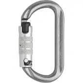 Austrialpin - Ovalo ID Alu 3-Wege-Autolock - Schraubkarabiner grau