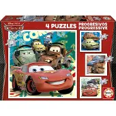 Educa Cars Progressives Puzzle – Für Jungen und Mädchen – Ab 3 Jahren – Cartoons und Comics