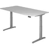 Hjh OFFICE PRO XBHM 2E SS - Grau 200 x 100 elektrisch höhenverstellbar