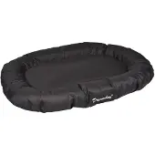Flamingo Kissen Dreambay oval schwarz, Maße: 140 x 105 x 17 cm