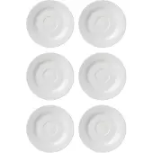 Ritzenhoff & Breker Untertasse "Kaffeeuntertassen Bianco ø 17.0 cm 6er Set weiß", weiß, L:17cm, Speiseteller, Untertasse