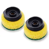 Joseph Joseph SinkTech Küchen-Schwamm Ersatzköpfe - 2er Pack, Kratzfreie Reinigu