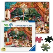 Ravensburger 500-teiliges Puzzle: Gemütliches Glamping, Puzzle für Erwachsene un