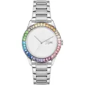 Lacoste Ladycroc Damenuhr 2001409, Elegante Damenuhr, vergoldeter Edelstahl, glä