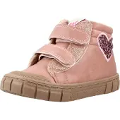 Garvalin Rosa Stiefelette mit Herzmuster der Serie BOTIN CORAZON