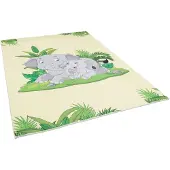 Pergamon Luxus Super Soft Kinder Fellteppich Plush Kids Elefant